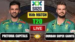 Pretoria Capitals vs Durban Super Giants | 16th Match | SA20 2025 | Live Scores & Commentary |