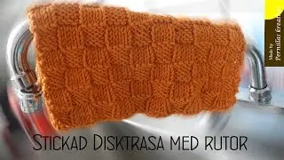 Stickad disktrasa med rutor