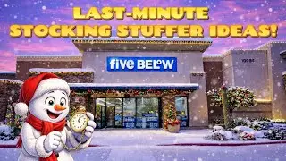 FIVE BELOW Last-Minute Stocking Stuffers & Gifts You NEED to See! 🎄🎁