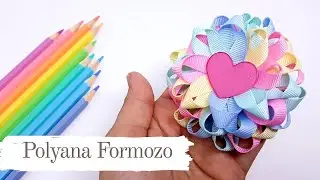 Flor de Fita n2 fácil, rápido e lindo - Fita n2 - Passo a passo imperdível!! Polyana Formozo