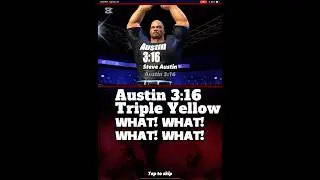 AUSTIN 3:16 TRIPLE YELLOW 💪#wwechampions #officialscopelycontentcreator #wwefan #Austin316