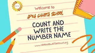 Count and Write the Number Name | Early Learning for Kids | Apna Chhota School