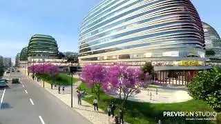 Commercial Center Shopping Mall 3D Architectural Walkthrough Animation Rendering Prevision Studio