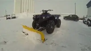 Yamaha Kodiak 450 EPS SE 2019 With Moose Utilities Snow Blade and Warn Winch