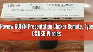Review KUIYN Presentation Clicker Remote, Type C&USB Wireless Presenter, PowerPoint Clicker, Slide A