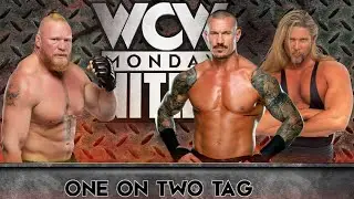 WWE2K24 - Brock Lesnar vs. Randy Orton + Kevin Nash | WWE WCW Match | PS5 multiplayer game. [4K]