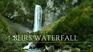 8 Hours of Waterfall Sounds for Deep Sleep, Relaxation & Focus | Calming River Ambience