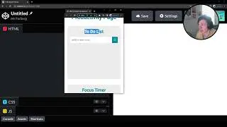 To Do List: Part 1 - HTML