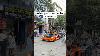 Bengaluru&rsquo;s one of the famous Lamborghini Aventador🔥#supercars #lamborghini