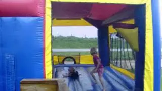 Bouncy Castle - Slippery when wet!