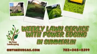Weekly Lawn Service With Power Edging In Summerlin | On Time Landscaping Summerlin