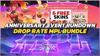 GET 300💎 MPL SKIN & 6 FREE SKINS FROM MLBB ANNIVERSARY 🎉🥳