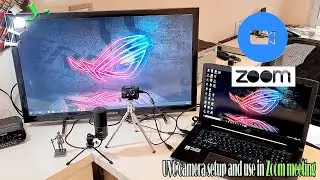 webcam 4k UVC camera setup and use in Zoom meeting