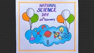 National Science Day Drawing/ Science Day Poster/ Science Day Poster Making Ideas