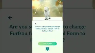 New Heart Trim Furfrou ll Pok&eacute;mon Go #shorts #pokemon