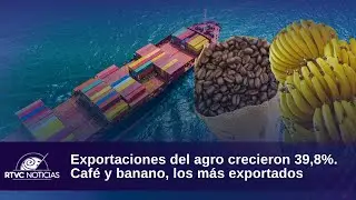 Exportaciones del agro crecieron 39,8%. Caf&eacute; y banano, los m&aacute;s exportados | RTVC Noticias
