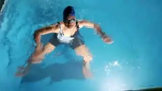 Learning how to float in deep water.