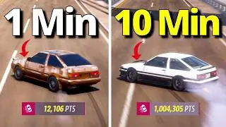 1 Min vs 10 Min vs 30 Min Drift Build In Forza!