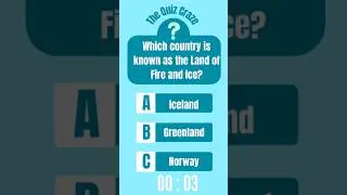 Which country is known as the land of fire and ice