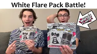 White Flare PACK BATTLE! Tech Sticker Collection opening (Pokemon TCG)