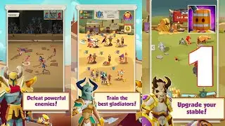 Gladiators Arena: Idle Tycoon - Gameplay Walkthrough Part 1 (IOS, Android)