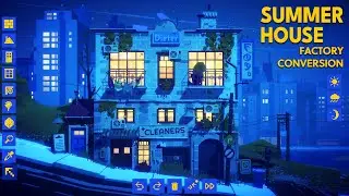 SUMMERHOUSE Gameplay | Designing A Cozy Factory Conversion Home | Relaxing Building Game 🏡