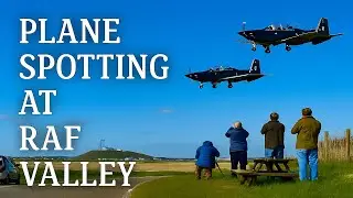 Plane Spotting at RAF Valley, Anglesey | Texan II & Hawk T2 Jet Landings