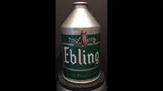 Ebling White Head Ale Vintage Crowntainer Cone Top Beer Can - 193-8