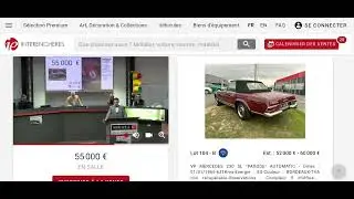 Une Mercedes 230SL PAGODE de 1966 aux ench&egrave;res
