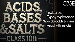 Acids, Bases, and Salts - Class 10 CBSE | Indicators & Reactions with Metals
