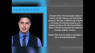 CA Intermediate FM AND ECO Full Lectures with Books By CA Swapnil Patni Details