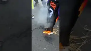 Phoenix Suns Fans Burning Chris Paul&rsquo;s Jersey 😳