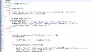 LearnPHP Tutorial Level 2, Chapter 7. Retrieving PHP information from a MySQL database