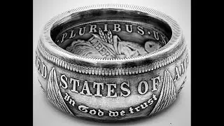 Making a Customer in The U.K. a Coin Ring from The US Silver Dollar.