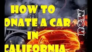 DONATE CAR TO CHARITY CALIFORNIA