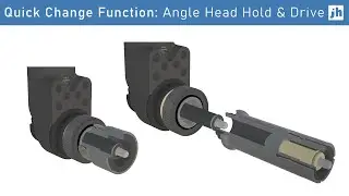 Quick Change Function: Angle Head with Hold and Drive Fastening Tool