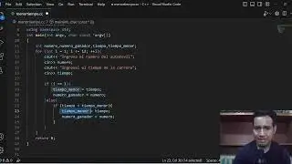 En una carrera automovilística se desea calcular cuál es el menor tiempo C++