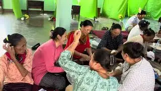 Evening meal sponsored by NY&NJ member of camp 3 | གཞིས་གྲོང་ ༣ པའི་ནིའུ་ཡོག་ནིའུ་ཇར་སའིཚོགས་མི་ནས།