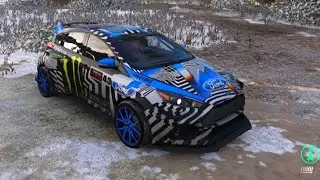583Hp Ford focus rs AWD 2017 Rallycross de nieve #forzahorizon4  #fordperformance #rallycar