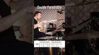 Double Paradiddle Groove by Max Freeman #drums #drumlessons #drumset #paradiddle #rudiments