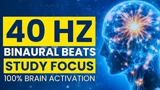 40 Hz Brainwave Entrainment &bull; Study, Work, Focus &bull; Binaural Beat Session
