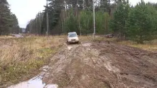 УАЗ Патриот на цепях
