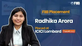 Radhika Arora Secures ICICI Lombard Placement &ndash; Her Success Story #fiib #placement