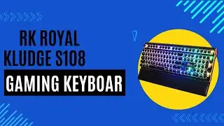 RK ROYAL KLUDGE S108 Typewriter Keyboard, Retro Mechanical Gaming Wired Keyboard Wired