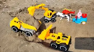 🔥 JCB Dumper & Loader Toy Play | Sand Construction Full Masti 🚜🔥 #RathodToy Tv