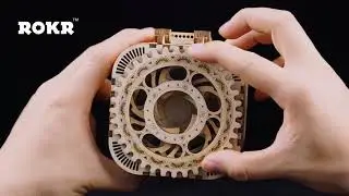 Caja del tesoro de rompecabezas de madera 3D ROKR