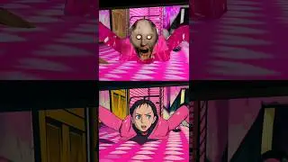 Original Barbie Granny Underbed Jumpscares vs Anime Barbie Granny Underbed Jumpscares #granny