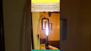 An antique French electric lighter from the 1900s in action. #science #facts #shortsfeed #ai