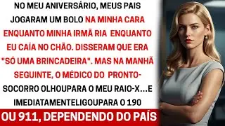 “Meus Pais Jogaram um Bolo na Minha Cara — Quando o Médico Viu Meu Raio-X, Ele Chamou o 911”