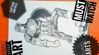 CAPTAIN AMERICA COMIC STYLE ART | MUST WATCH